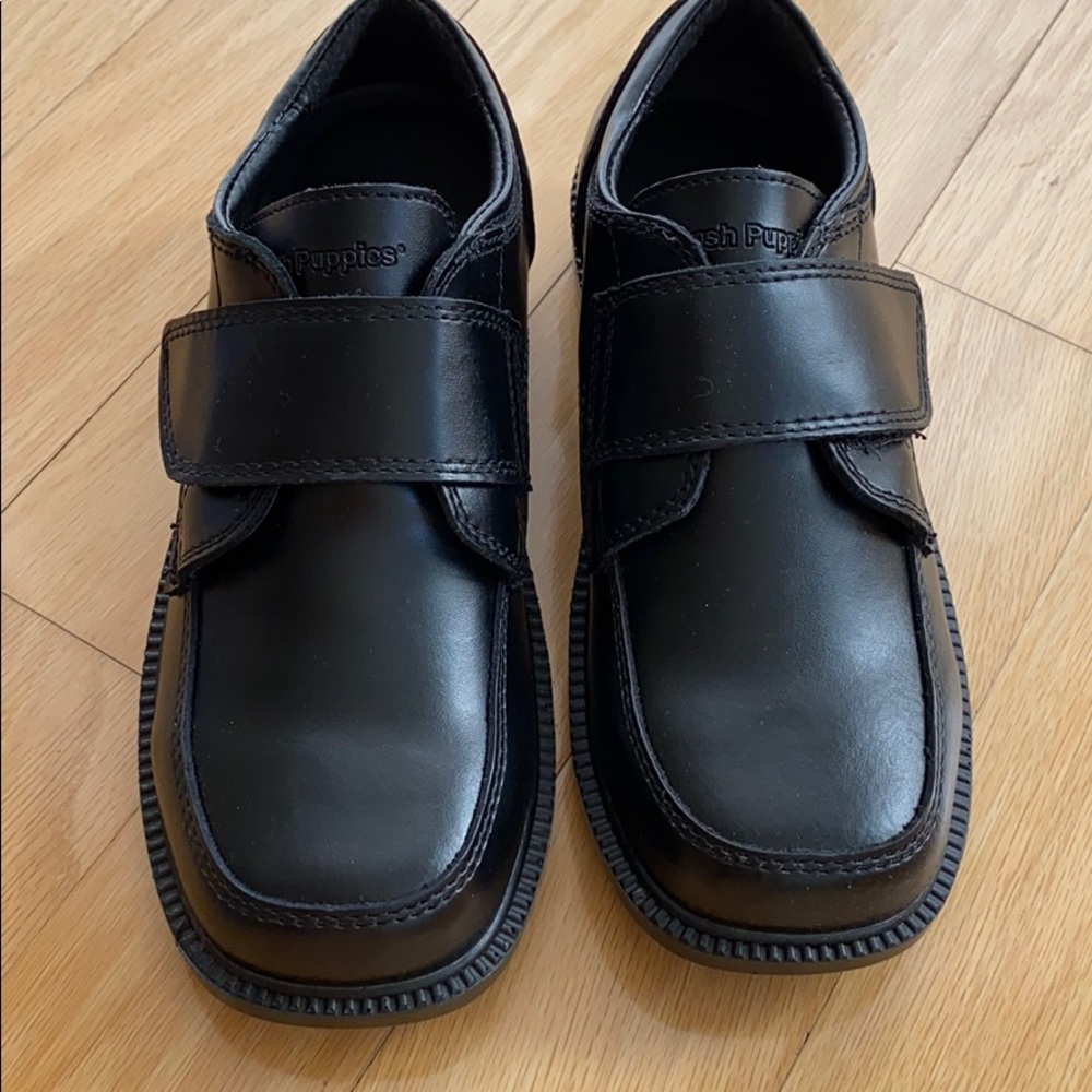 Hush Puppies Boy Shoes, Black, size 3W,  New